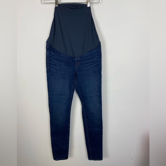 NWT Madewell Maternity Over-the-Belly Skinny Jeans in Hayes Wash size 25 - Picture 10 of 14